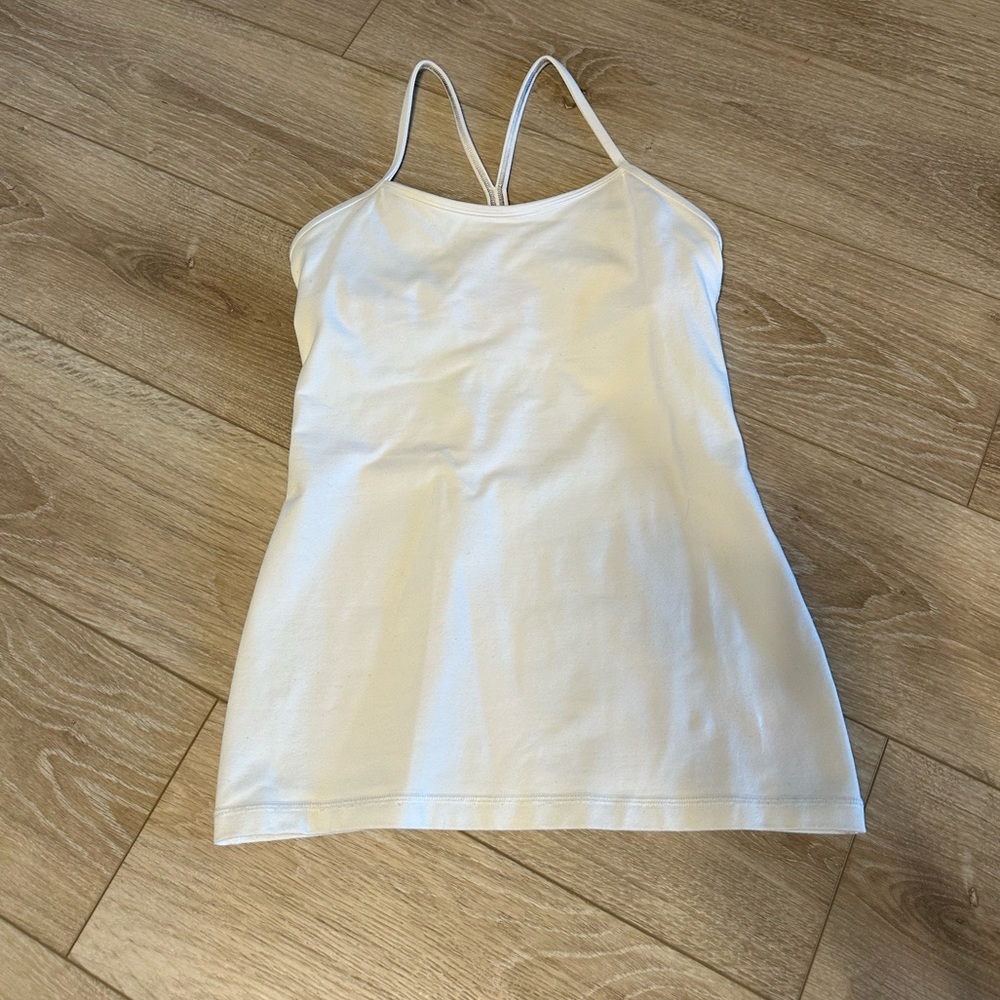 White Lululemon tank top